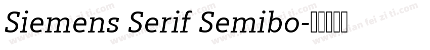 Siemens Serif Semibo字体转换